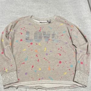 Children’s Place “Love” Long Sleeve Girls Shirt- Size 5/6